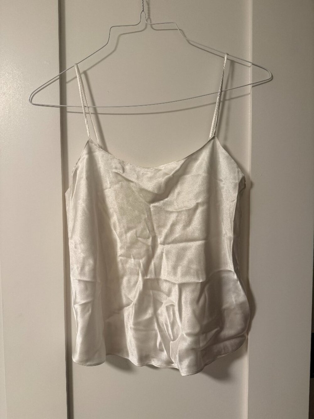 Club Monaco Silk Charmeuse Camisole White XS NWT